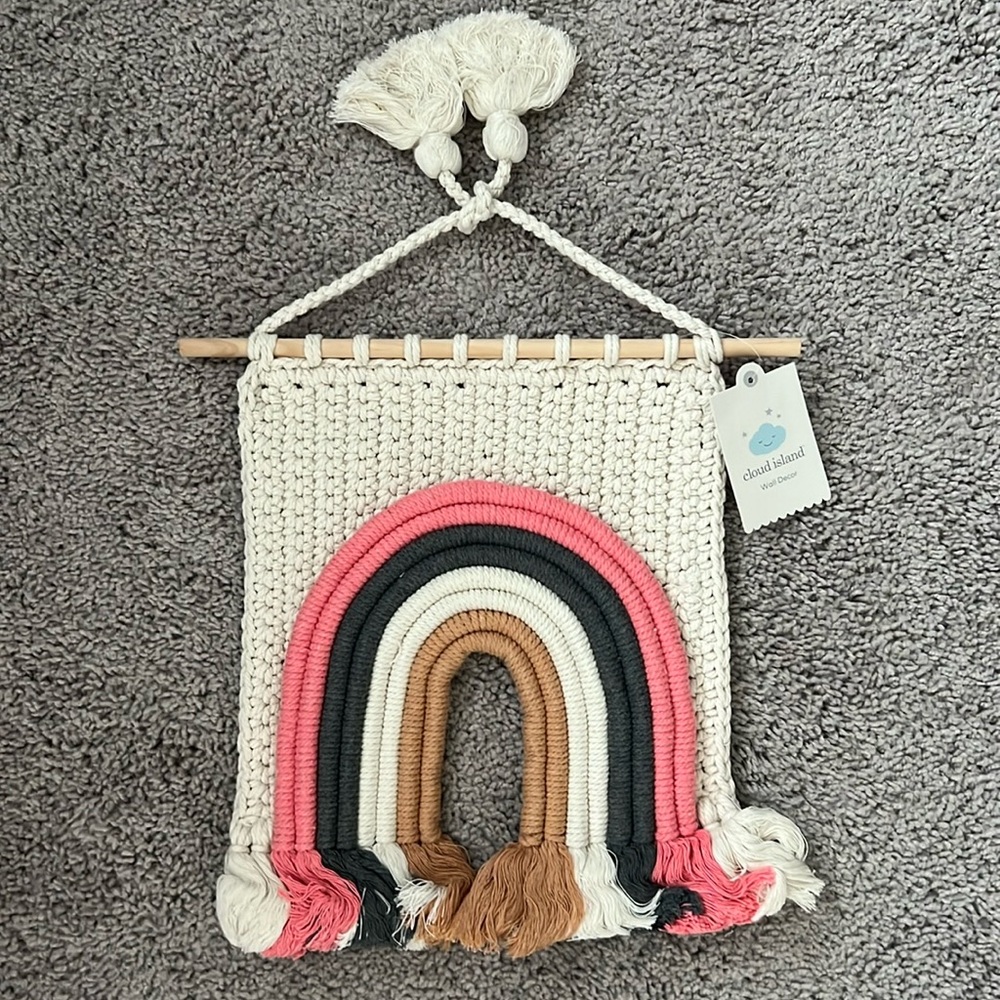 NWT Target Cloud Island Wall Decor Rainbow